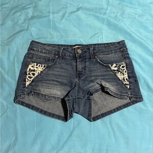 True Freedom Denim Shorts with Lace Trim